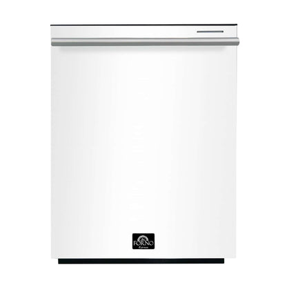 Forno Pozzo 24 " Built-In Tall Tub Top Control White Dishwasher, 49 dBA