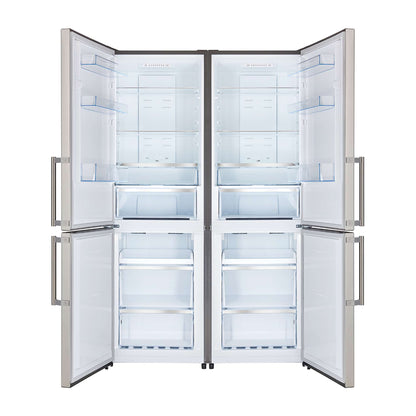 FORNO Premium 2-Piece Kitchen Bundle - Donatello 30" Induction Range, Guardia 46.8" Bottom Freezer Refrigerator