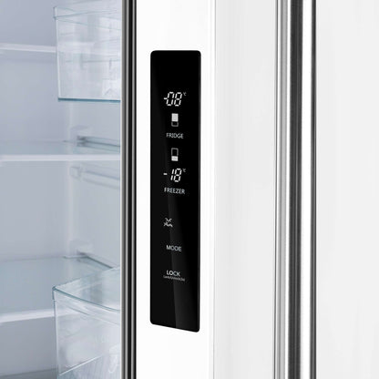 Forno Gallipoli Epsresso 30"-Wide White French Door Refrigerator with Bottom Freezer 17.5 Cu. Ft. Capacity - No Frost with Ice Maker