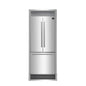 Forno Gallipoli 30" French Door Refrigerator, 17.5 cu.ft. Capacity & Decorative Grill - 34" Wide