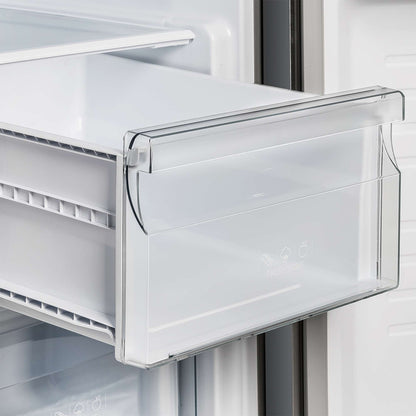 Forno Salerno 33" Built-in Stainless Steel Refrigerator 15.6 cu. ft - With Decorative Grill - 37"es Wide