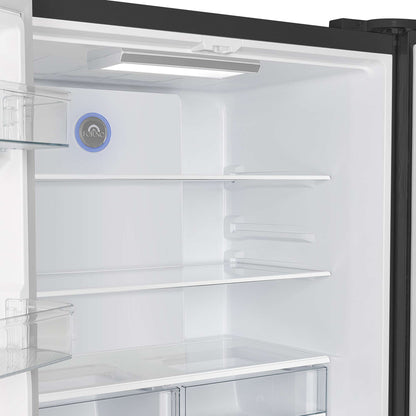 Forno Moena Espresso 36" French Door Refrigerator in Black, 19.2 cu. ft