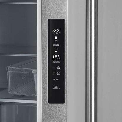 Forno Moena 36" French Door 19.2 cu. ft Stainless Steel Refrigerator, with Decorative Grill - 40"es Wide