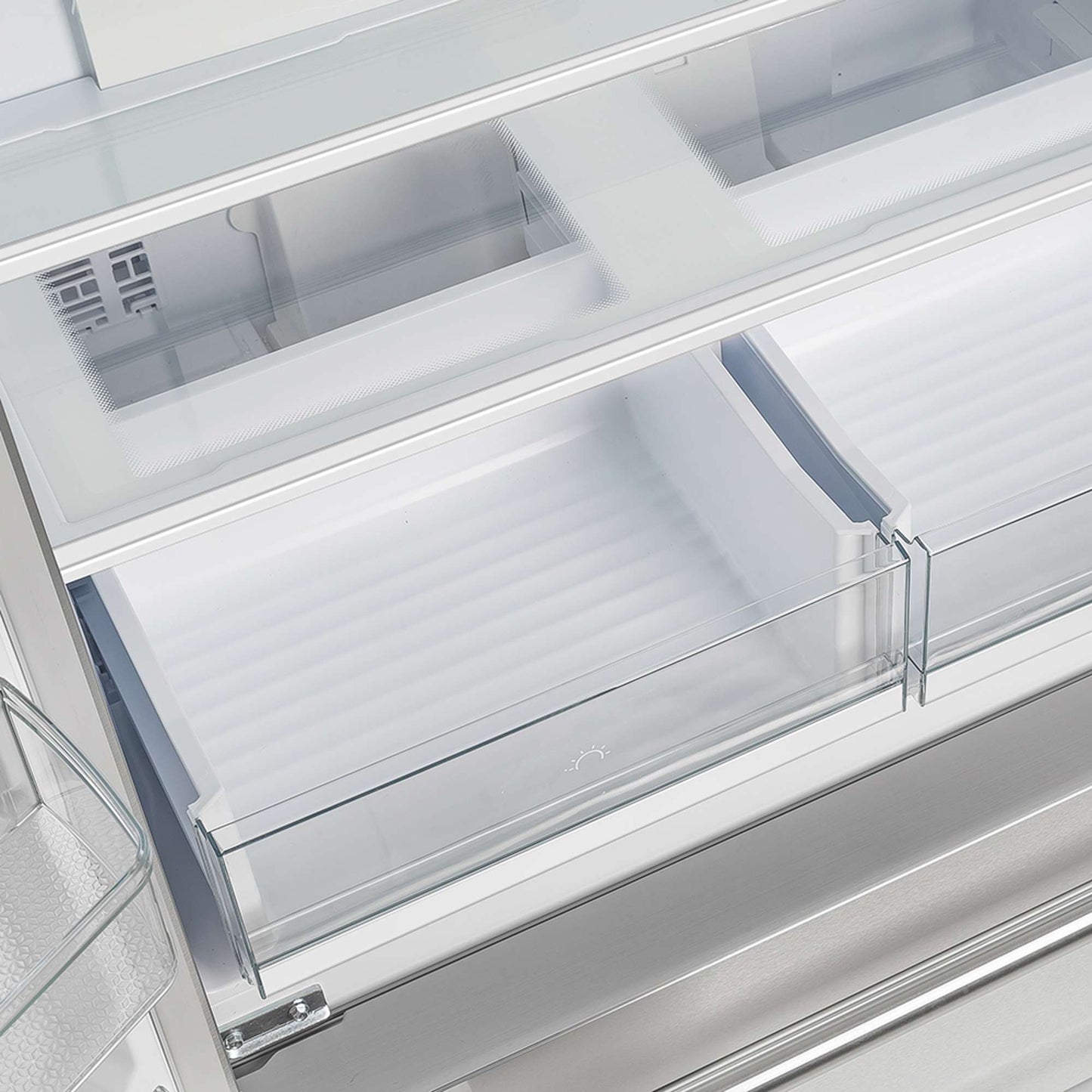 Forno Moena 36" French Door 19.2 cu. ft Stainless Steel Refrigerator, with Decorative Grill - 40"es Wide
