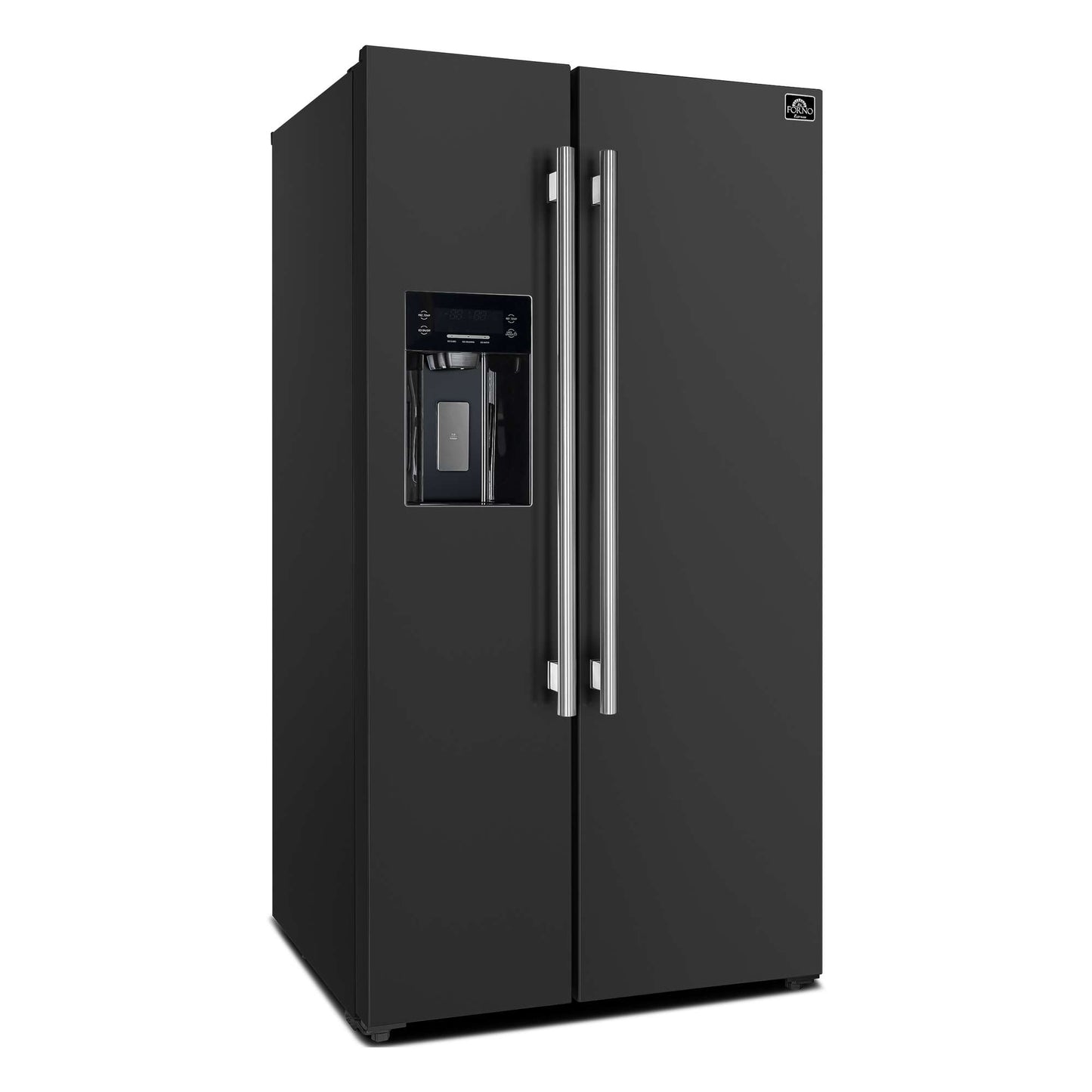 Forno Salerno Espresso 36" Side-by-Side Black Refrigerator 20 cu. ft
