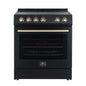 Forno Leonardo Espresso 30" Electric Range Black