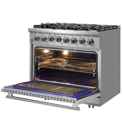 Forno Massimo 36" Freestanding Dual Fuel Range