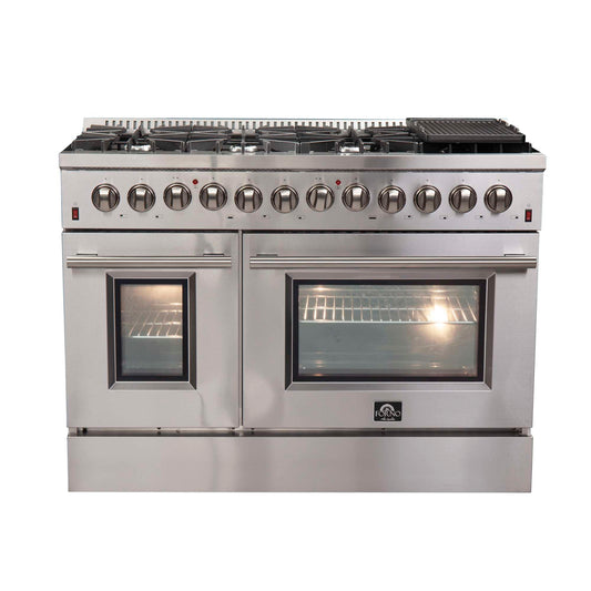 Forno Galiano 48" Freestanding Dual Fuel Range