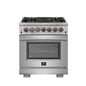 Forno Capriasca 30" Freestanding Dual Fuel Range