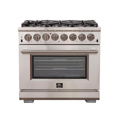 Forno Capriasca 36" Freestanding Dual Fuel Range