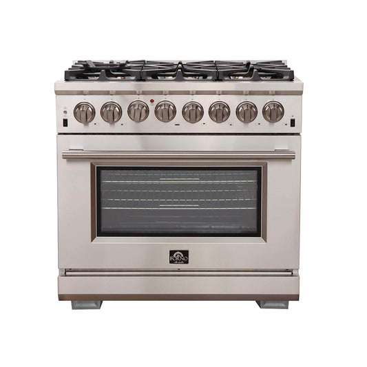 Forno Capriasca 36" Freestanding Dual Fuel Range