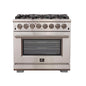 Forno Capriasca 36" Freestanding Dual Fuel Range