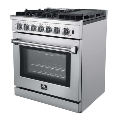 Forno Lazio 30" Freestanding Dual Fuel Range