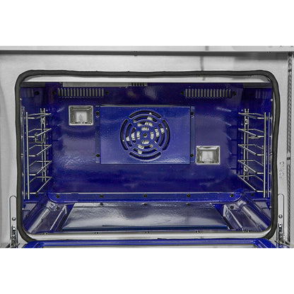 FORNO Capriasca 36-inch Gas Range Stainless Steel, 6 Brass Burners 120,000 BTU, 5.36 cu.ft. Single Oven