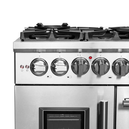 Forno Massimo 48" Freestanding French Door Dual Fuel Range