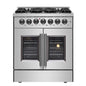 Forno Galiano 30" Freestanding French Door Dual Fuel Range
