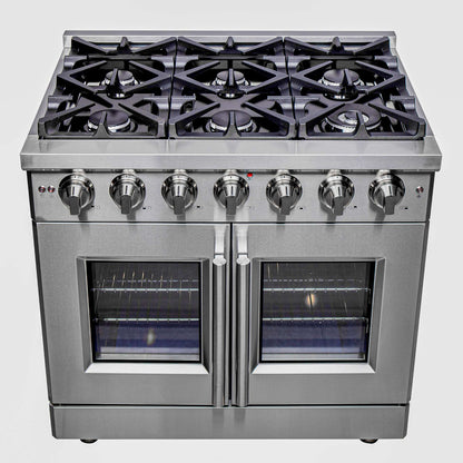 Forno Massimo 36" Freestanding French Door Gas Range