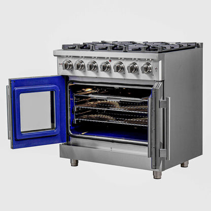 Forno Massimo 36" Freestanding French Door Gas Range