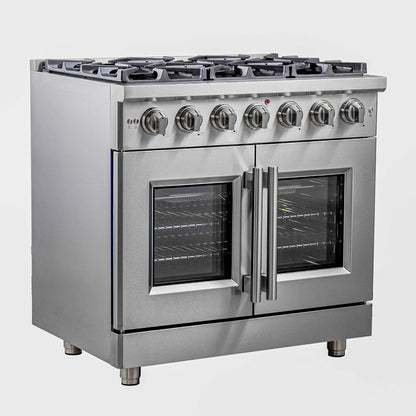Forno Massimo 36" Freestanding French Door Gas Range