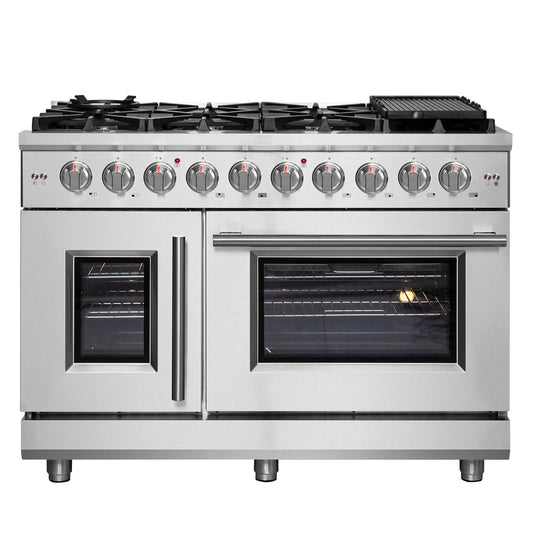 Forno Massimo 48" Freestanding French Door Gas Range