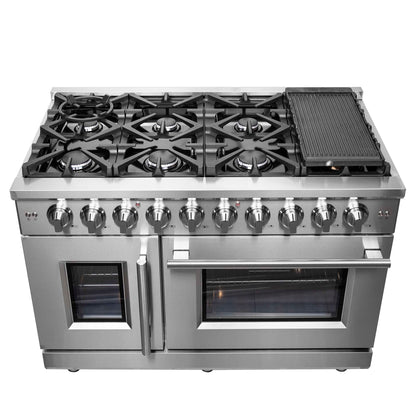 Forno Massimo 48" Freestanding French Door Gas Range
