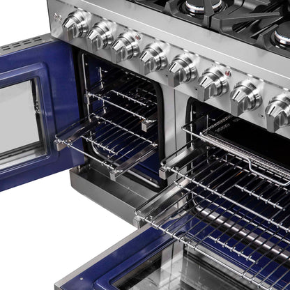 Forno Massimo 48" Freestanding French Door Gas Range