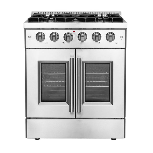 Forno Galiano 30" Freestanding French Door Gas Range