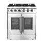 Forno Galiano 30" Freestanding French Door Gas Range