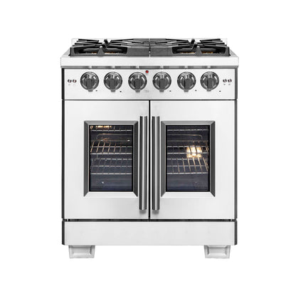 Forno Capriasca 30" Freestanding French Door Gas Range