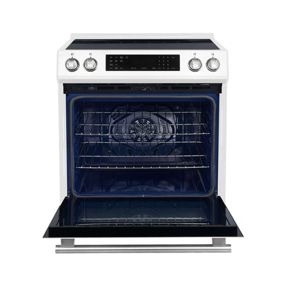 Forno Donatello Espresso  30-Inch Slide-In Induction Range White