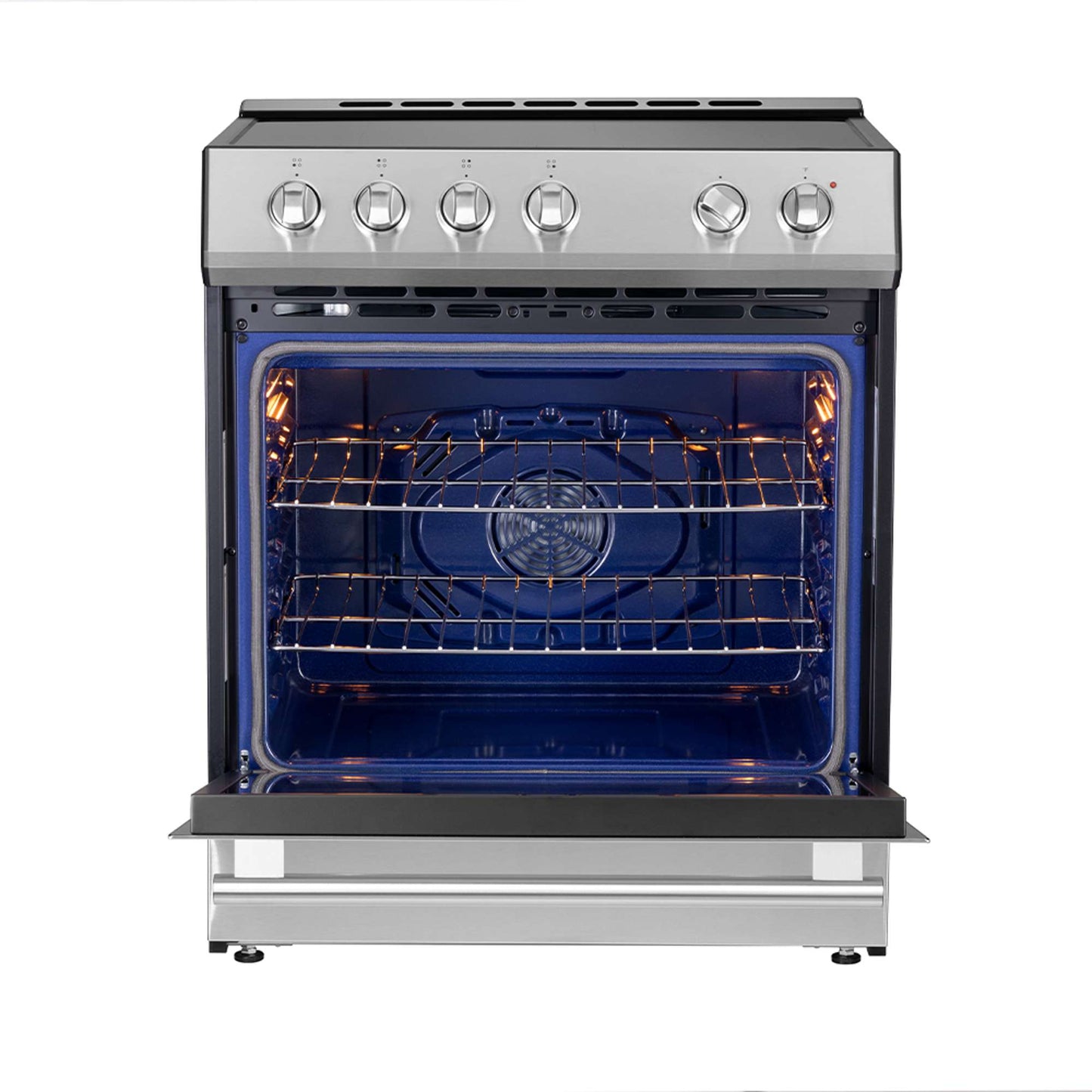 Forno Leonardo Espresso 30-Inch Slide-In Induction Range Stainless-Steel