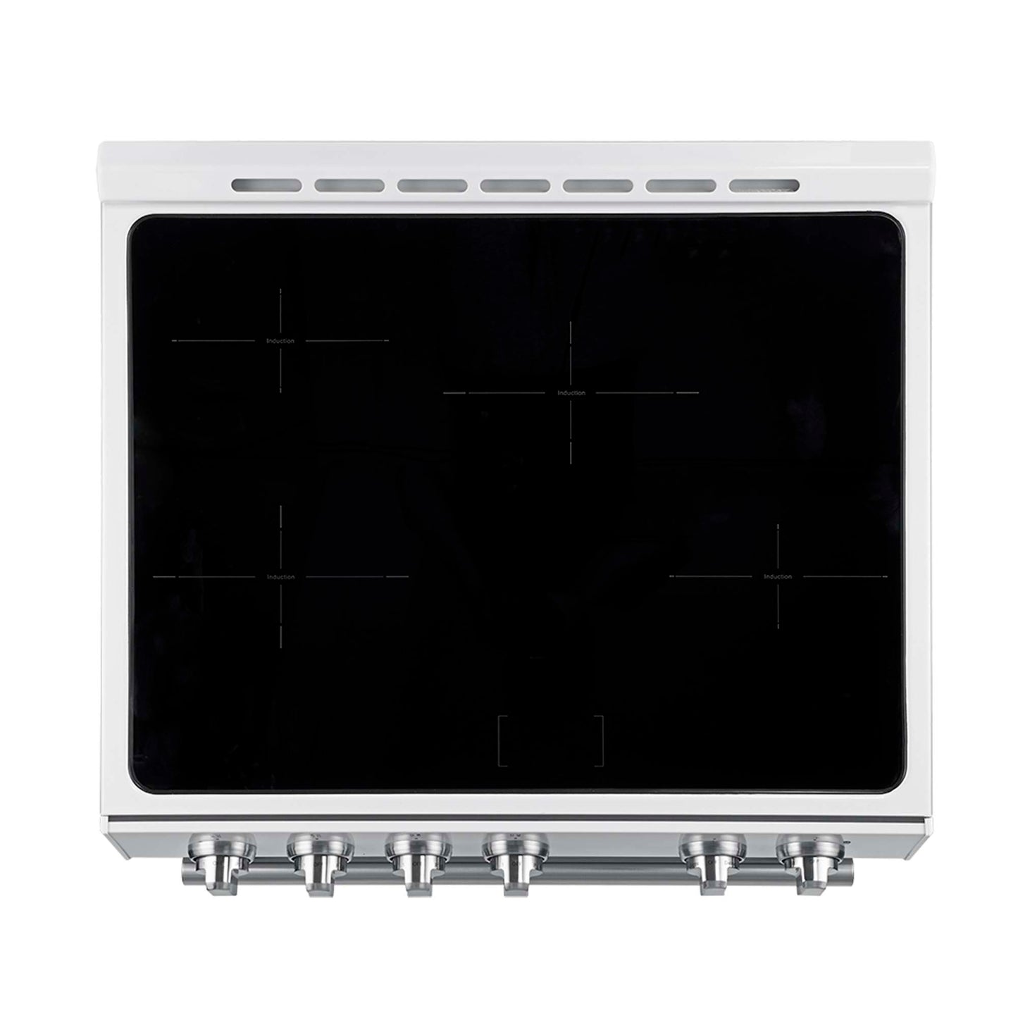 Forno Leonardo Espresso 30-Inch Slide-In White Induction Range