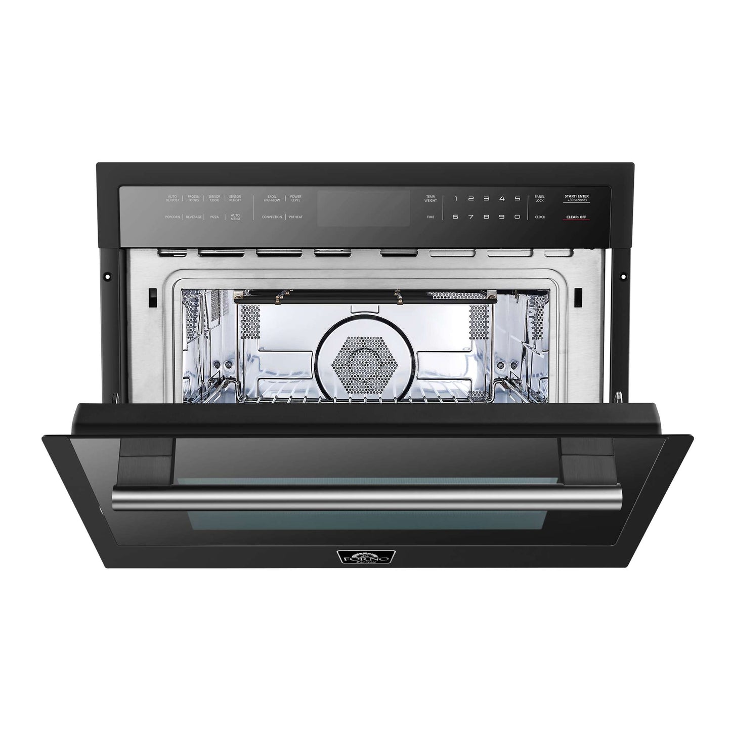 Oliena Espresso Black 24" 1750 Watt Compact Oven & 1000 Watt Microwave, 1.6 cu. ft.