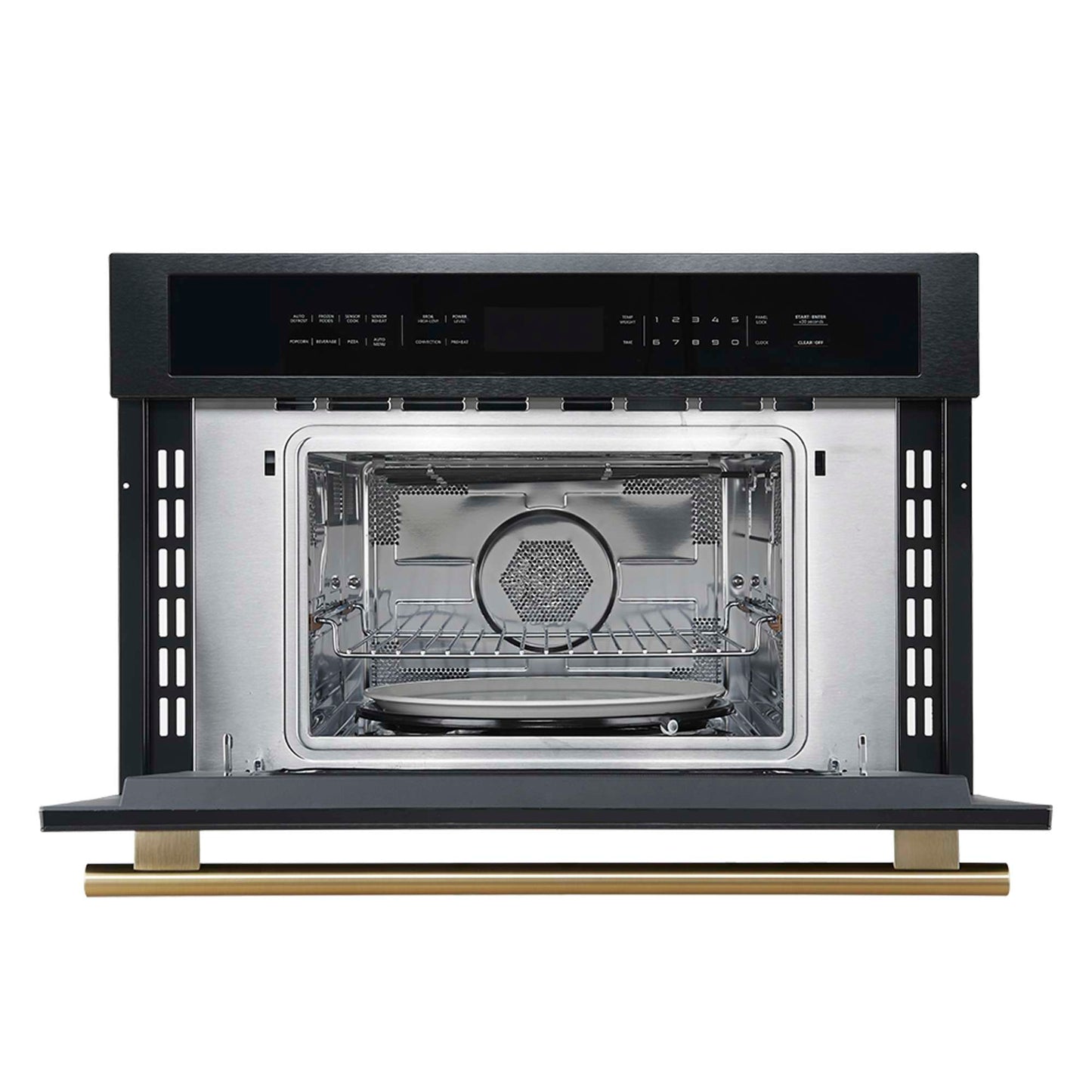 Oliena Espresso Black 30 Inch 1750 Watt Compact Oven & 1000 Watt Microwave, 1.6 cu. ft.