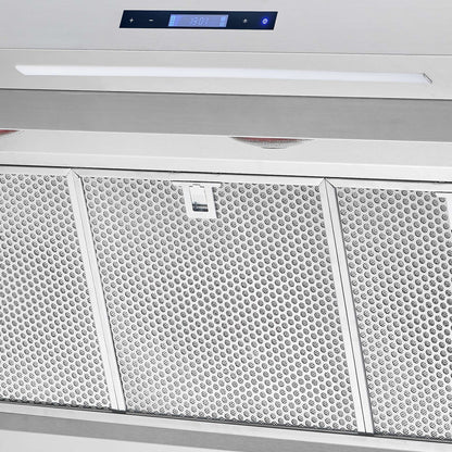 Forno Savona 60" Wall Mount Range Hood with Hybrid Filters & Back Splash