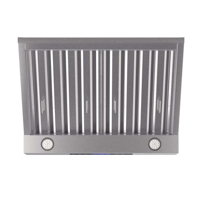Forno Palazzo 30" Wall Mounted Range Hood Stainless Steel Heavy-Duty Baffle Filters & Remote Control