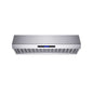 Forno Palazzo 48" Wall Mounted Range Hood Stainless Steel Heavy-Duty Baffle Filters & Remote Control