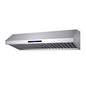 Forno Palazzo 60" Wall Mounted Range Hood Stainless Steel Heavy-Duty Baffle Filters & Remote Control