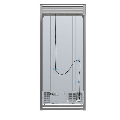 Forno Salerno 33" Built-in Stainless Steel Refrigerator 15.6 cu. ft - With Decorative Grill - 37"es Wide