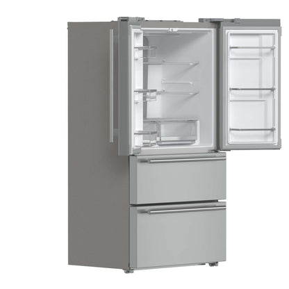 Forno Moena 36" French Door 19.2 cu. ft Stainless Steel Refrigerator with Factory Installed Ice-maker