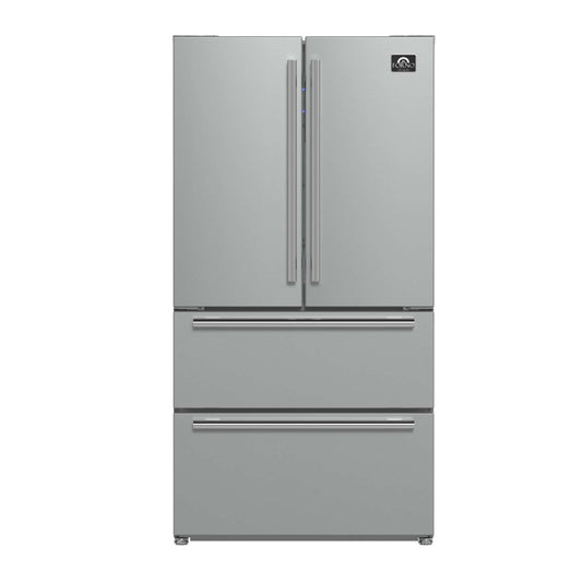Forno Moena 36" French Door 19.2 Cu.Ft. Stainless Steel Refrigerator