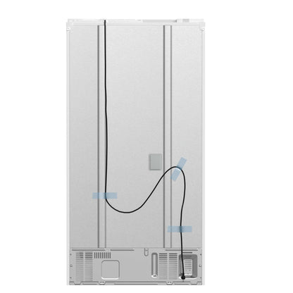 Forno Moena Espresso 36" French Door Refrigerator in White, 19.2 cu. ft