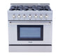 Thor Kitchen 36-Inch Professional Dual Fuel Liquid Propane Range