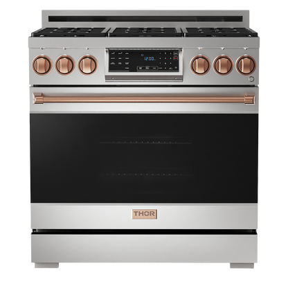 Gordon Ramsey Thor 36" Gas Range, 30" Fridge, 24" Dishwasher and 36" Range Hood