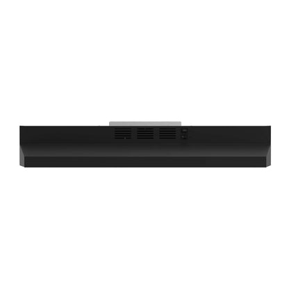 Forno Cappa 30" Under Cabinet Range Hood in Black, 200 CFM, Convertible