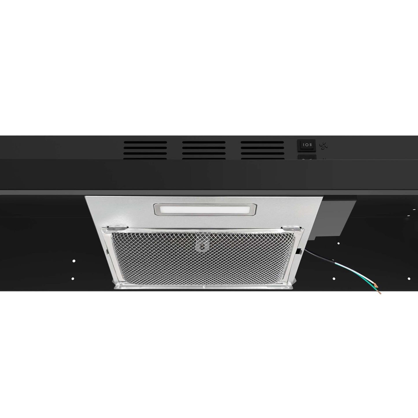 Forno Cappa 30" Under Cabinet Range Hood in Black, 200 CFM, Convertible