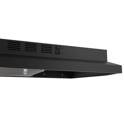 Forno Cappa 30" Under Cabinet Range Hood in Black, 200 CFM, Convertible