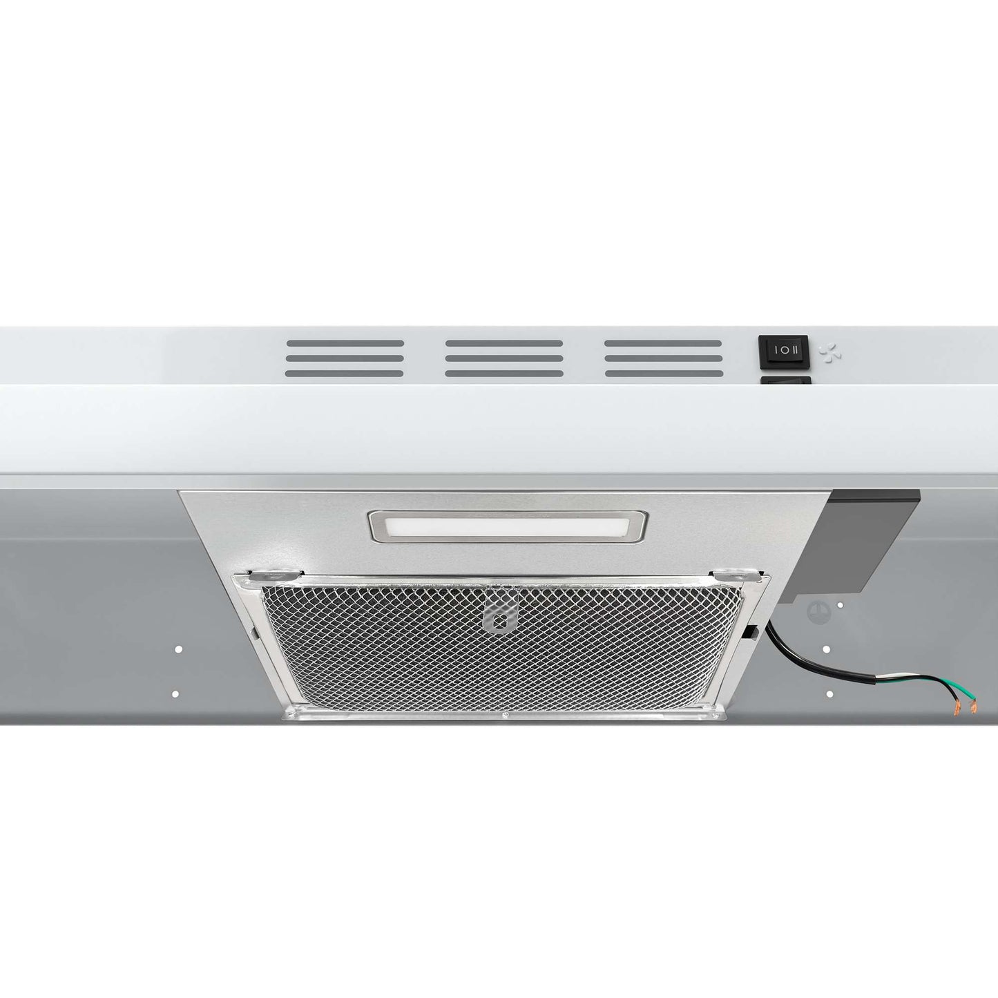 Forno Cappa 30" Under Cabinet Range Hood in White, 200 CFM, Convertible