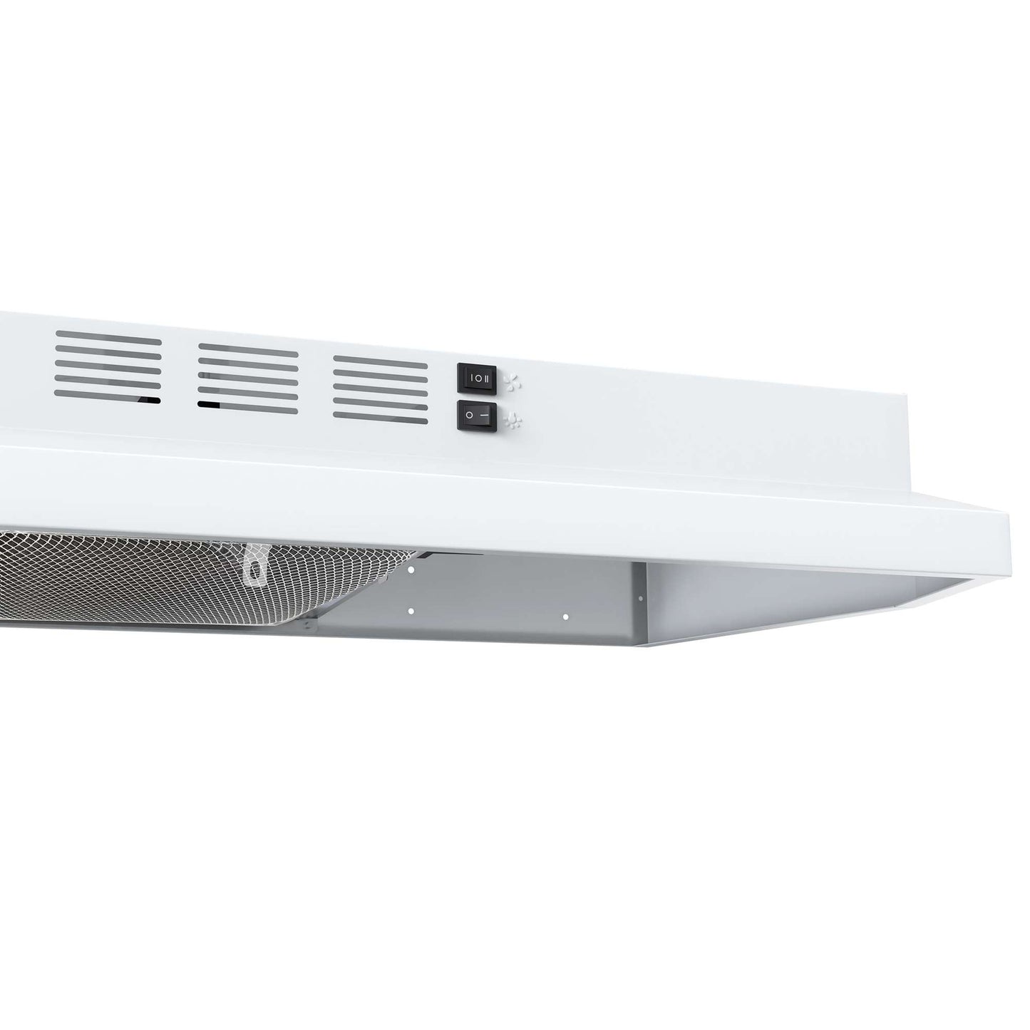 Forno Cappa 30" Under Cabinet Range Hood in White, 200 CFM, Convertible