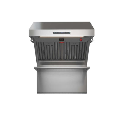Forno Savona - 30" Wall Mount Range Hood Baffle Filter & Back Splash